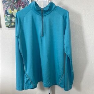 Slazenger Core Golf 1/4 Zip Long Sleeve Shirt Men’s Medium Hydro-Dri UPF 30